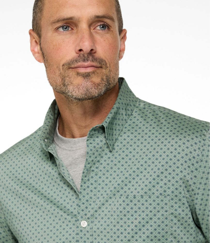Men's Comfort Stretch Performance® Shirt, Long-Sleeve, Slightly Fitted Untucked Fit, Print