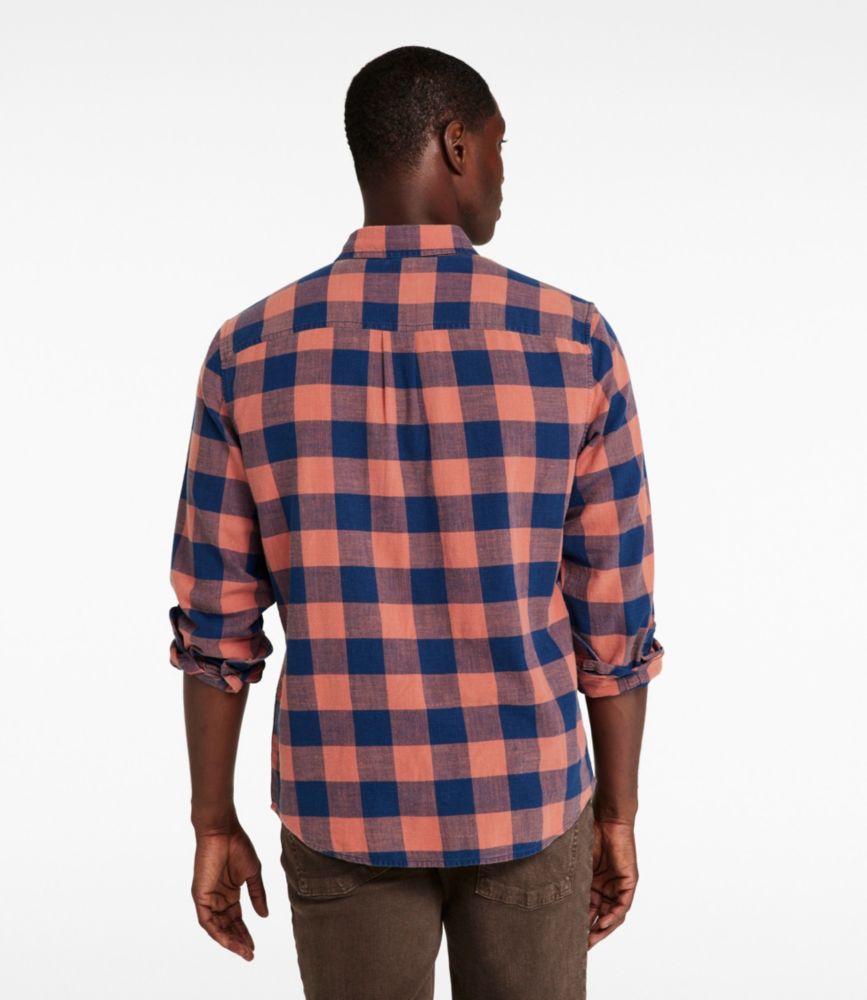 Men's Sunwashed Twill Shirt, Slightly Fitted Untucked Fit, Bright Indigo, small image number 3