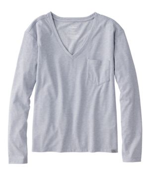 Women's Vista Camp V-Neck Pocket Tee, Long-Sleeve, New