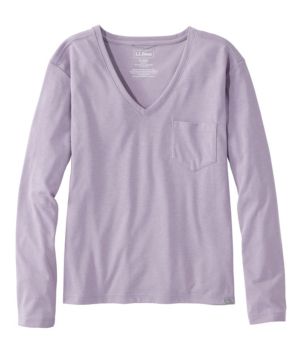 Women's Vista Camp V-Neck Pocket Tee, Long-Sleeve, New