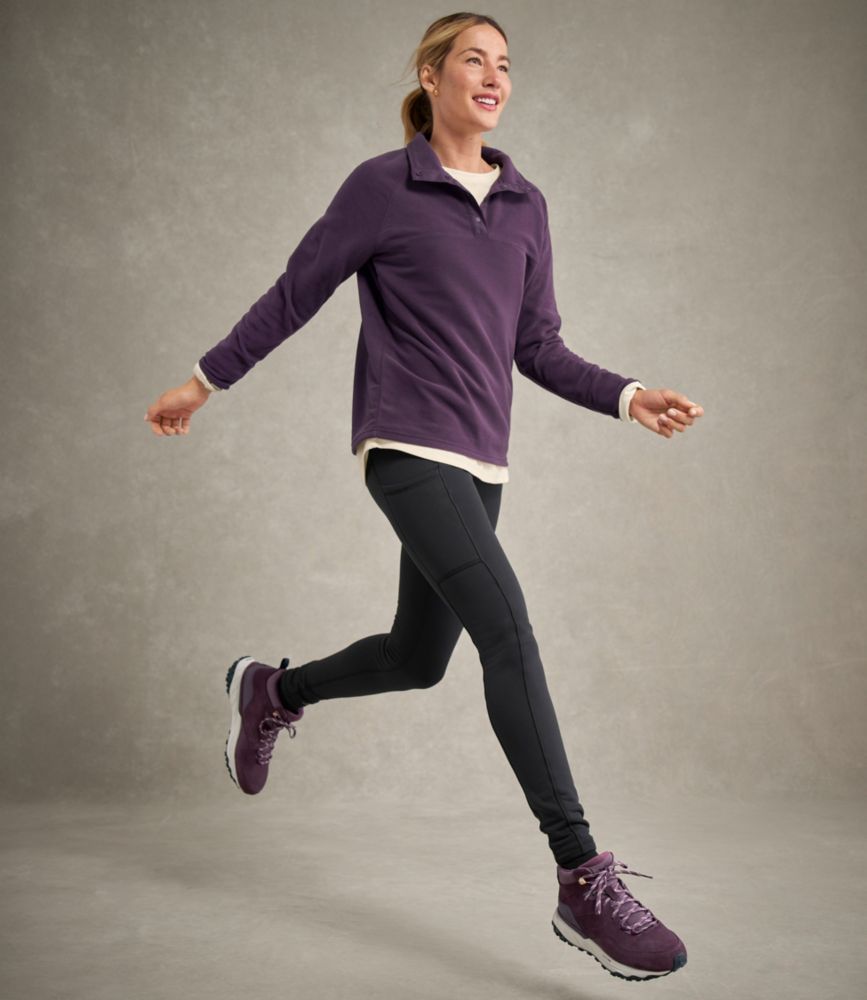 Women's All Season Access Fleece Pullover, Dark Rose, small image number 7