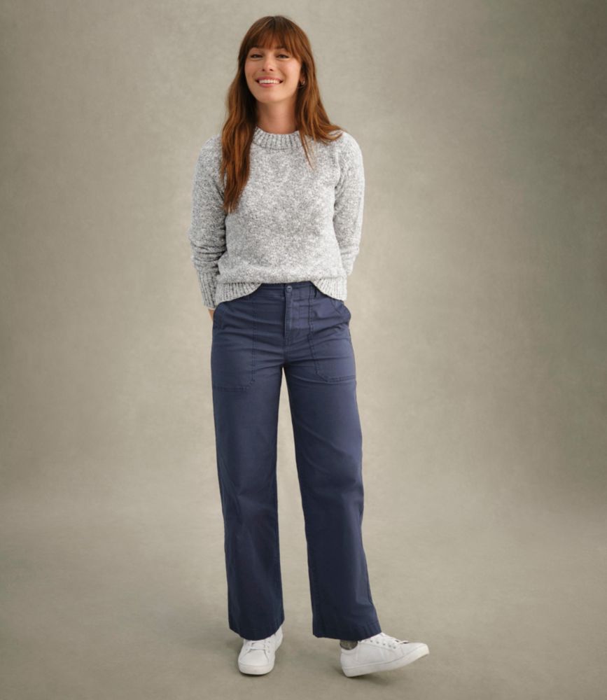 Women's 207 Vintage Cotton Canvas Pants, High-Rise Wide-Leg, Thyme, small image number 10