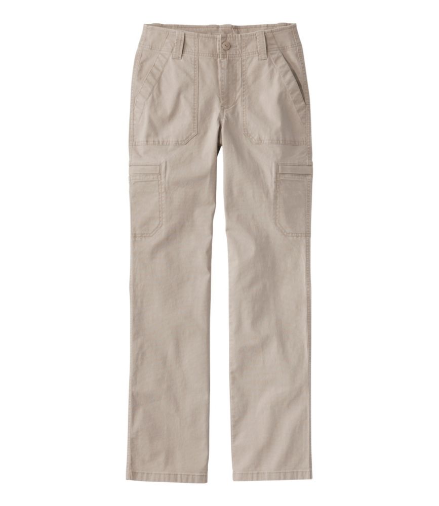Women's 207 Vintage Cotton Canvas Pants, Mid-Rise Straight-Leg Cargo