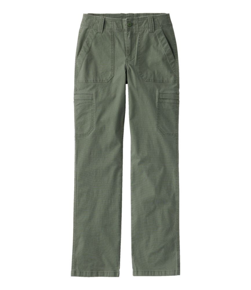 Women's 207 Vintage Cotton Canvas Pants, Mid-Rise Straight-Leg Cargo
