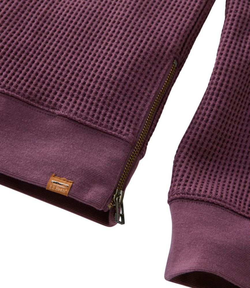 Women's Birchwood Brushed Waffle Top, V-Neck, Foggy Blue, small image number 4