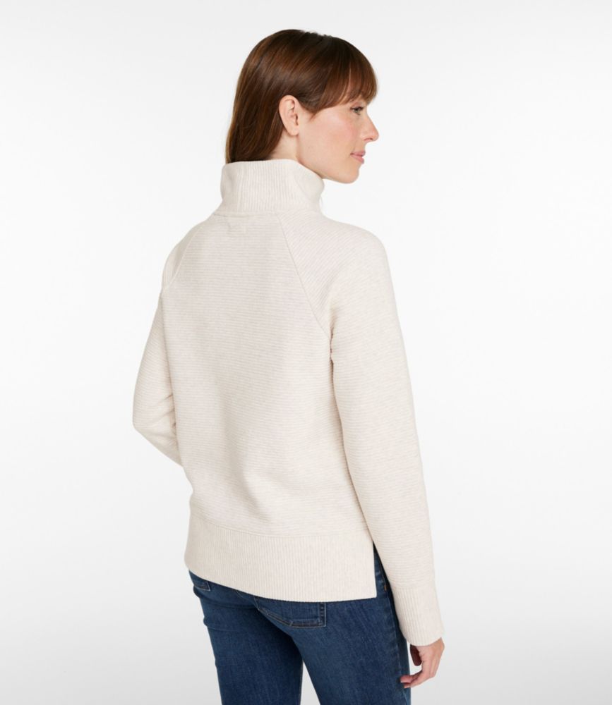 Women's Lakewashed Double-Knit Funnelneck, Classic Navy, small image number 3