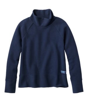 Women's Lakewashed Double-Knit Funnelneck, New