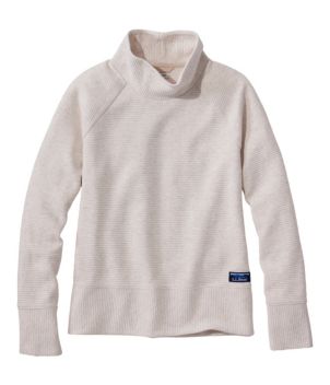Women's Lakewashed Double-Knit Funnelneck, New