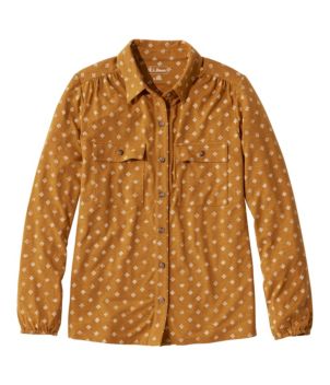 Women's Camden Hills Button Front Shirt, Print, New