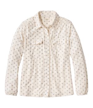 Women's Camden Hills Button Front Shirt, Print, New