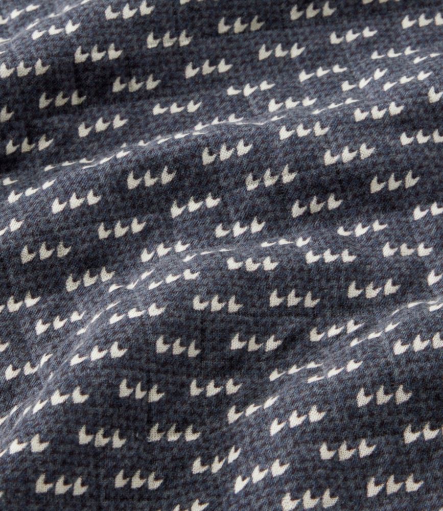 Women's Quilted Sweatshirt, Snapneck Pullover Print, Deep Green/Classic Navy Houndstooth, small image number 5