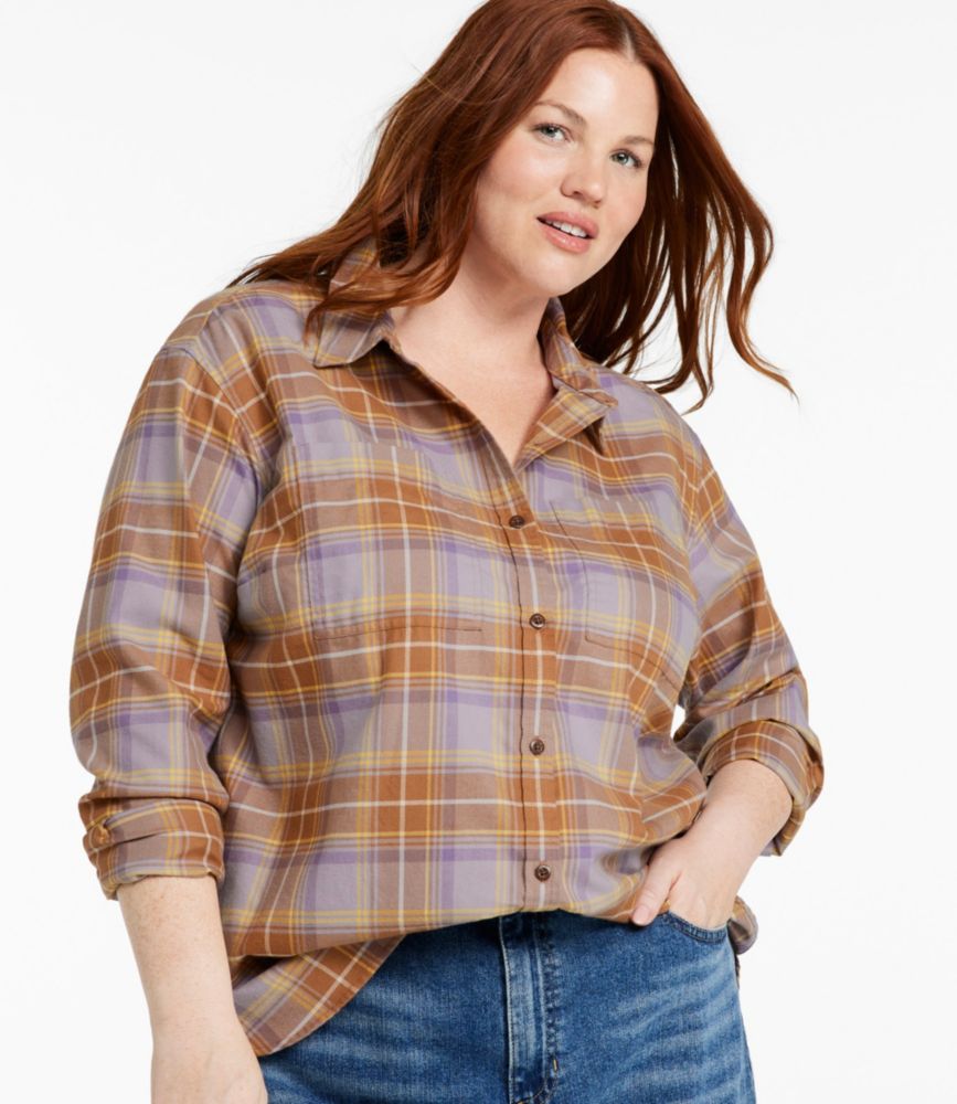Women's Whisperweight Flannel Shirt, Button-Down, Dark Black, small image number 2