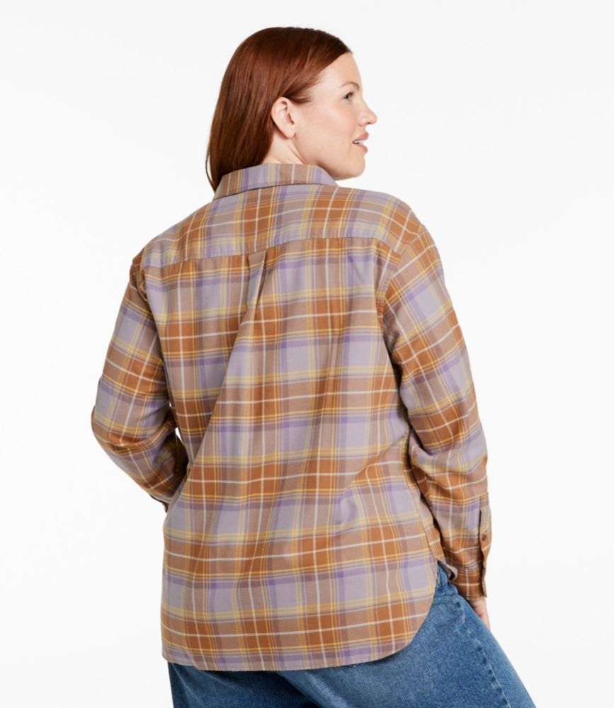 Women's Whisperweight Flannel Shirt, Button-Down, Dark Black, small image number 3