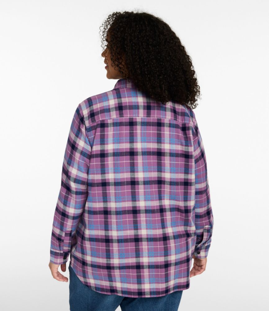 Women's Sunwashed Twill Shirt, Bright Indigo, small image number 3