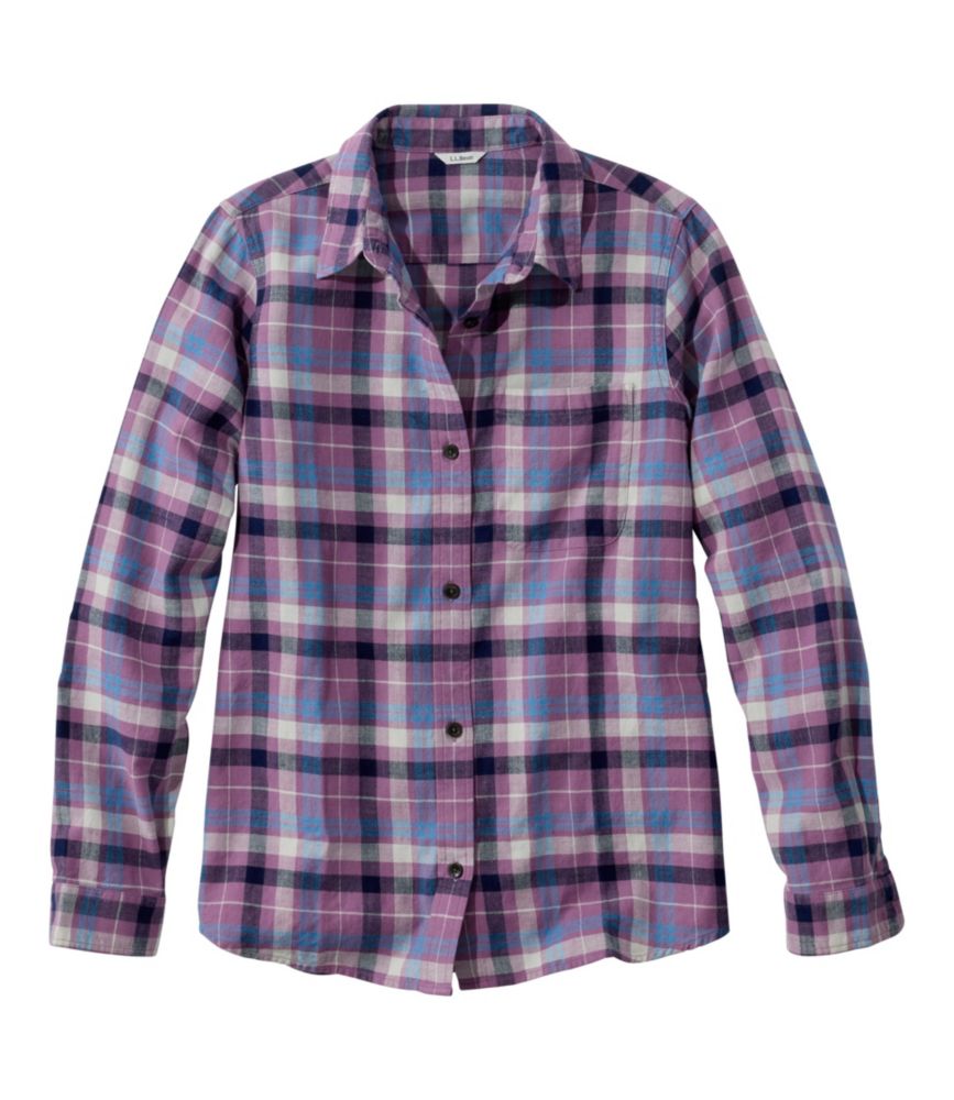Women's Sunwashed Twill Shirt, Mauve Plaid, small image number 1