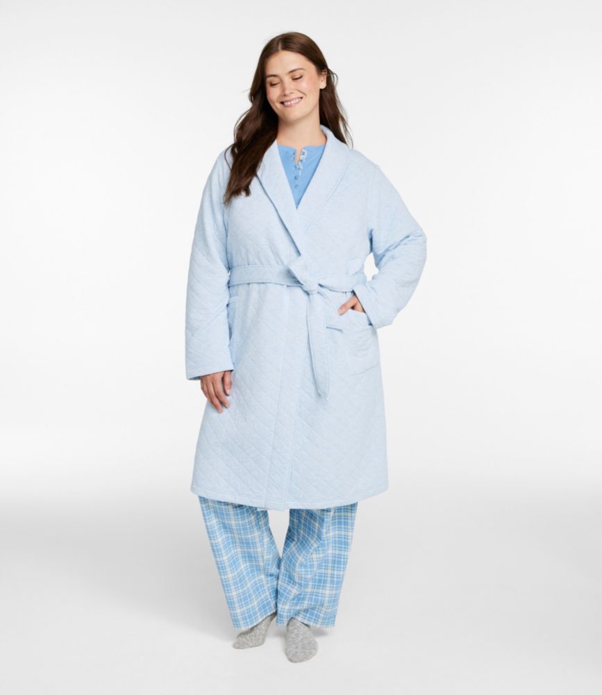 Women's Quilted Robe, Washed Orchid, small image number 2