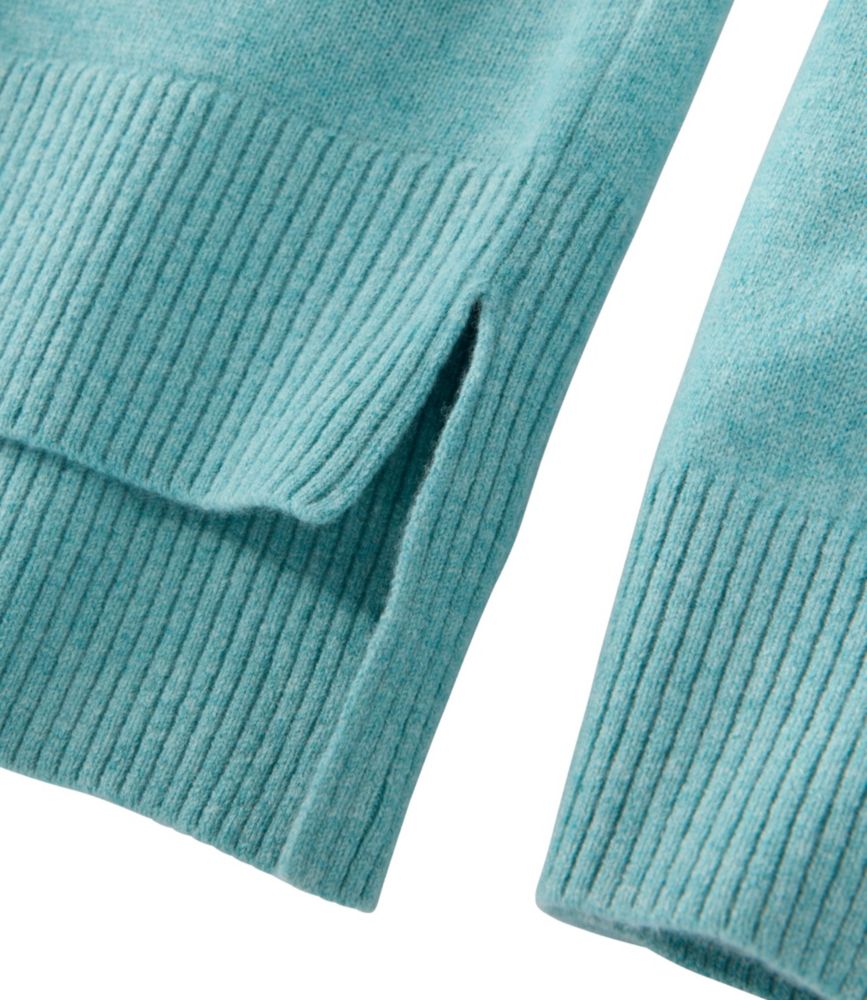 Women's Classic Cashmere Sweater, Relaxed Polo, Deepest Brown Heather, small image number 5