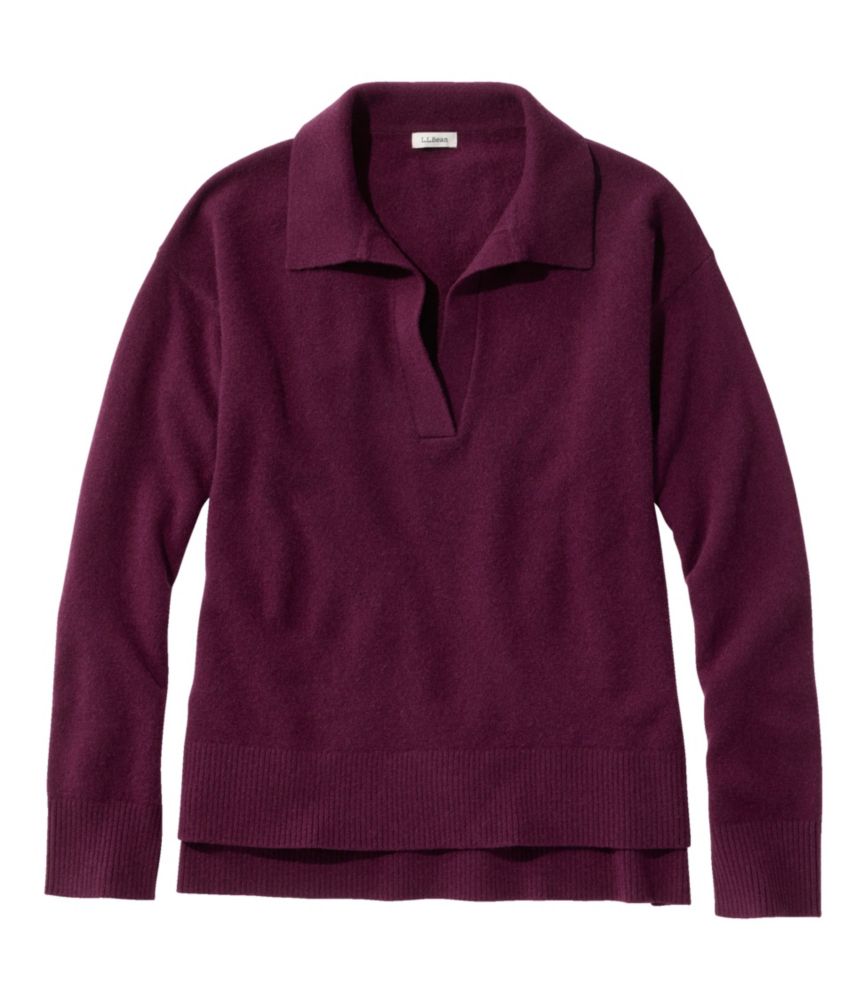 Women's Classic Cashmere Sweater, Relaxed Polo
