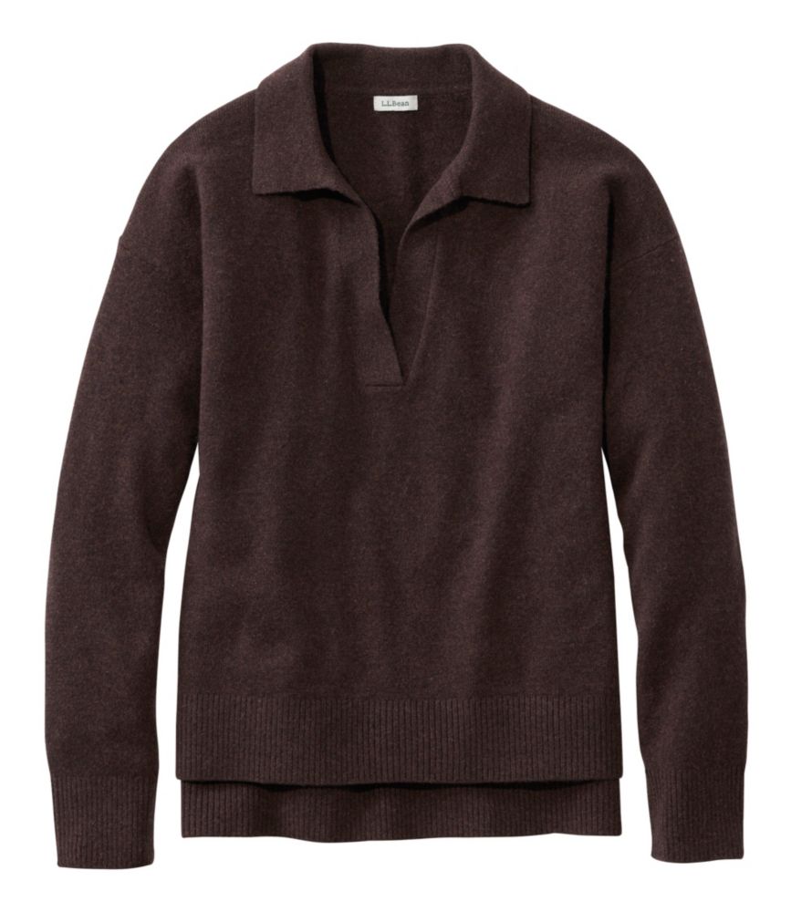 Women's Classic Cashmere Sweater, Relaxed Polo