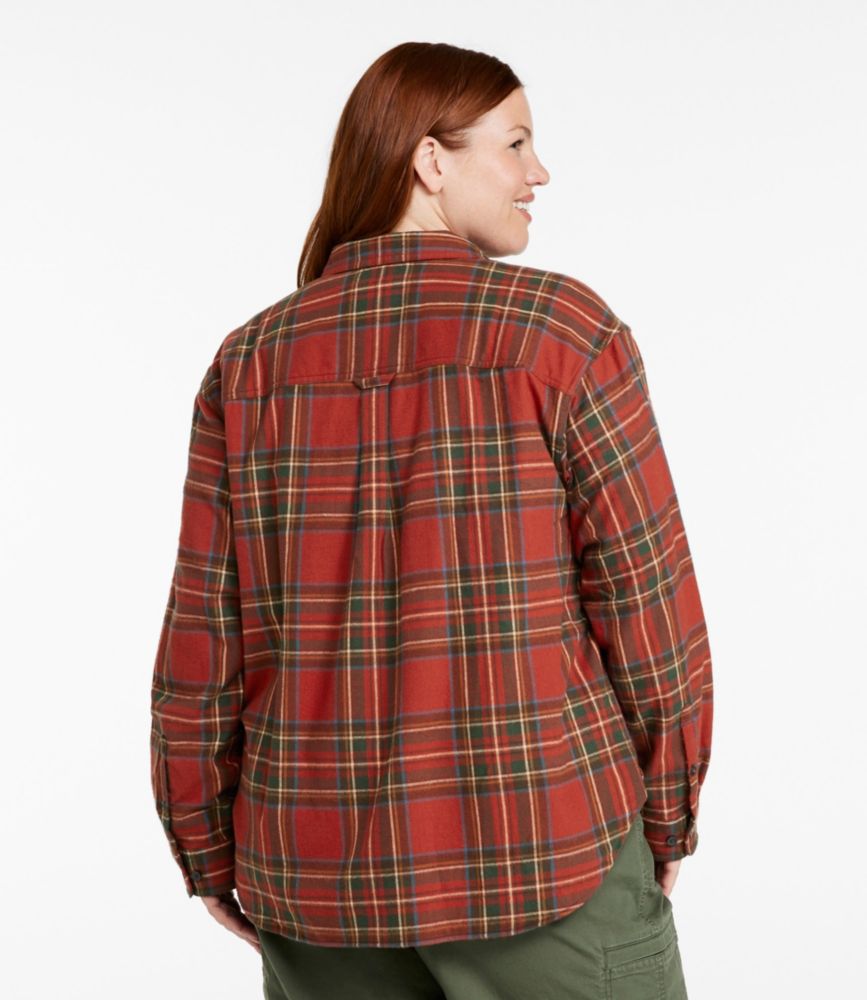 Women's Scotch Plaid Flannel Shirt, Boyfriend