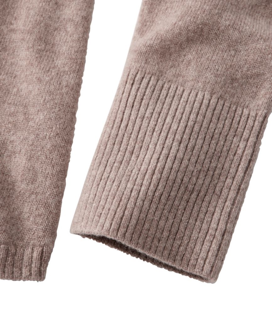 Women's Classic Cashmere Sweater, Relaxed Cardigan, Camel Heather, small image number 4