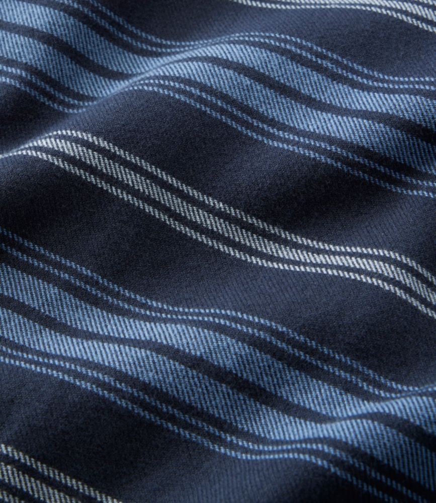 Men's Fleece-Lined Flannel Shirt, Traditional Fit, Stripe