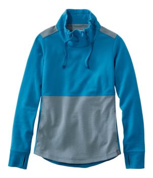 Women's Bean's Cozy Mixed Knits Pullover, Colorblock, New