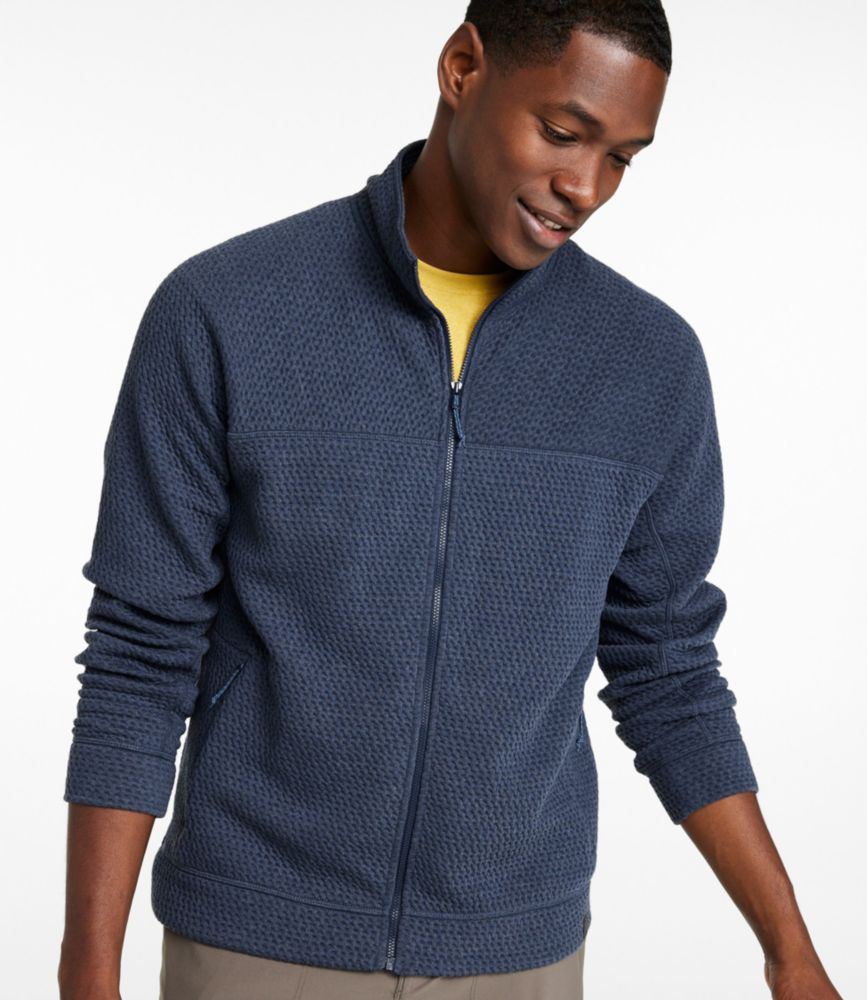 L.L.Bean Men's Ridgeknit Full-Zip Jacket With Four-Way Stretch And