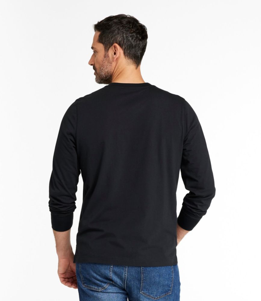 Men's Signature Northwoods Henley, Long-Sleeve, Brassy Olive, small image number 3