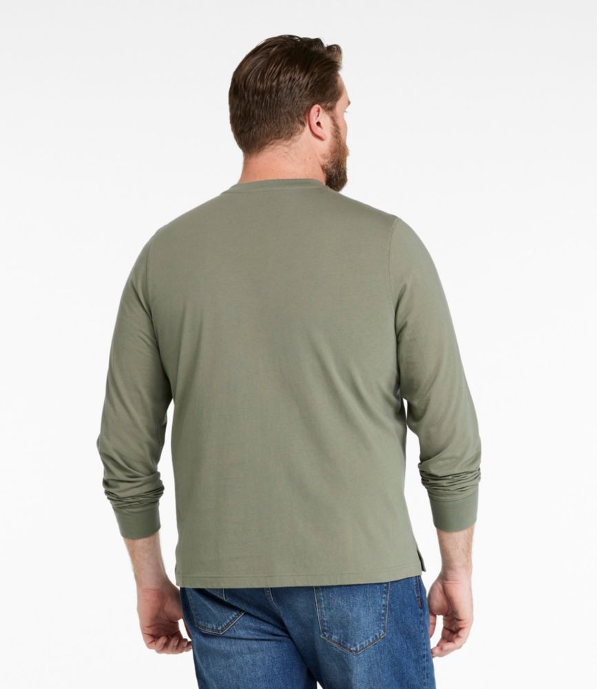 Men's Signature Northwoods Henley, Long-Sleeve, Brassy Olive, small image number 5
