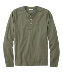 トップス 90's LLBean stripe henry neck l/s tshirt Men's Bean's Vintage Soft Knit Henley, Stripe