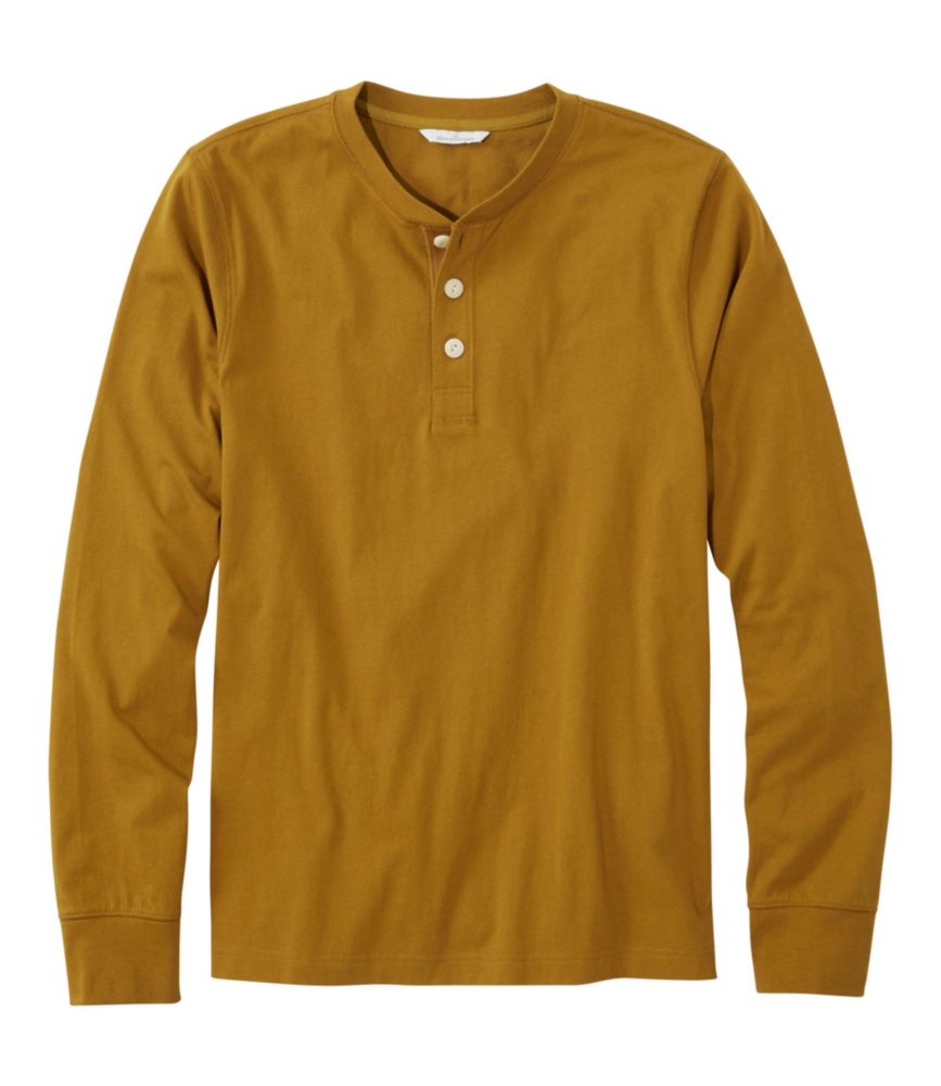 Men's Signature Northwoods Henley, Long-Sleeve, Brassy Olive, small image number 1