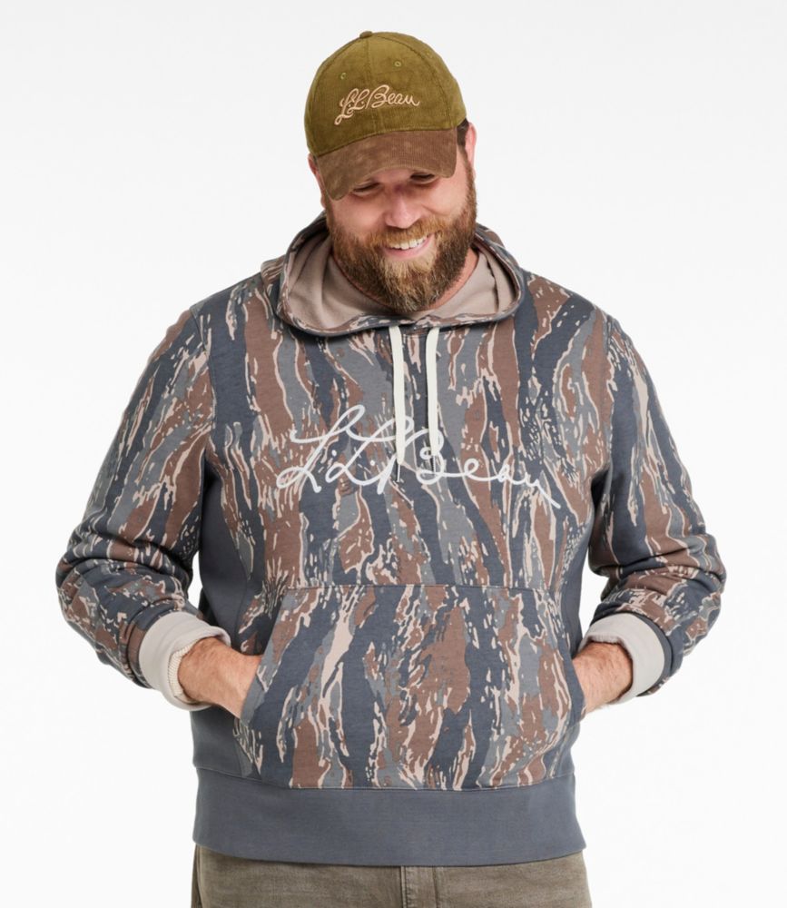 Men's Signature Camp Hoodie Sweatshirt, Print, Carbon Gray Camo, small image number 4