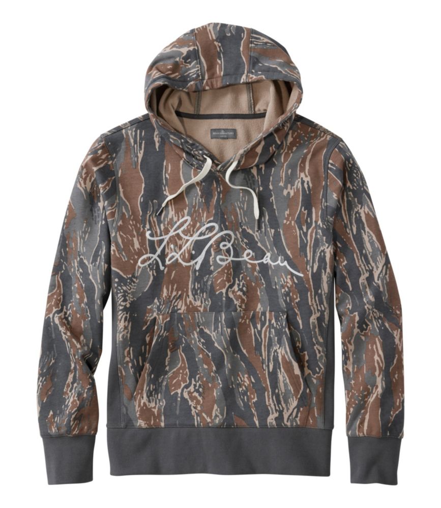 Men's Signature Camp Hoodie Sweatshirt, Print, Carbon Gray Camo, small image number 1