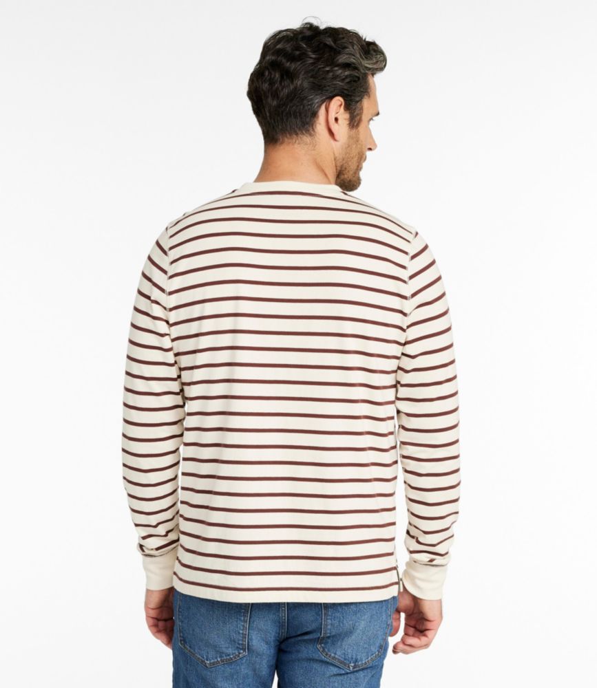 Men's Signature Northwoods Henley, Long-Sleeve, Stripe, Natural, small image number 3