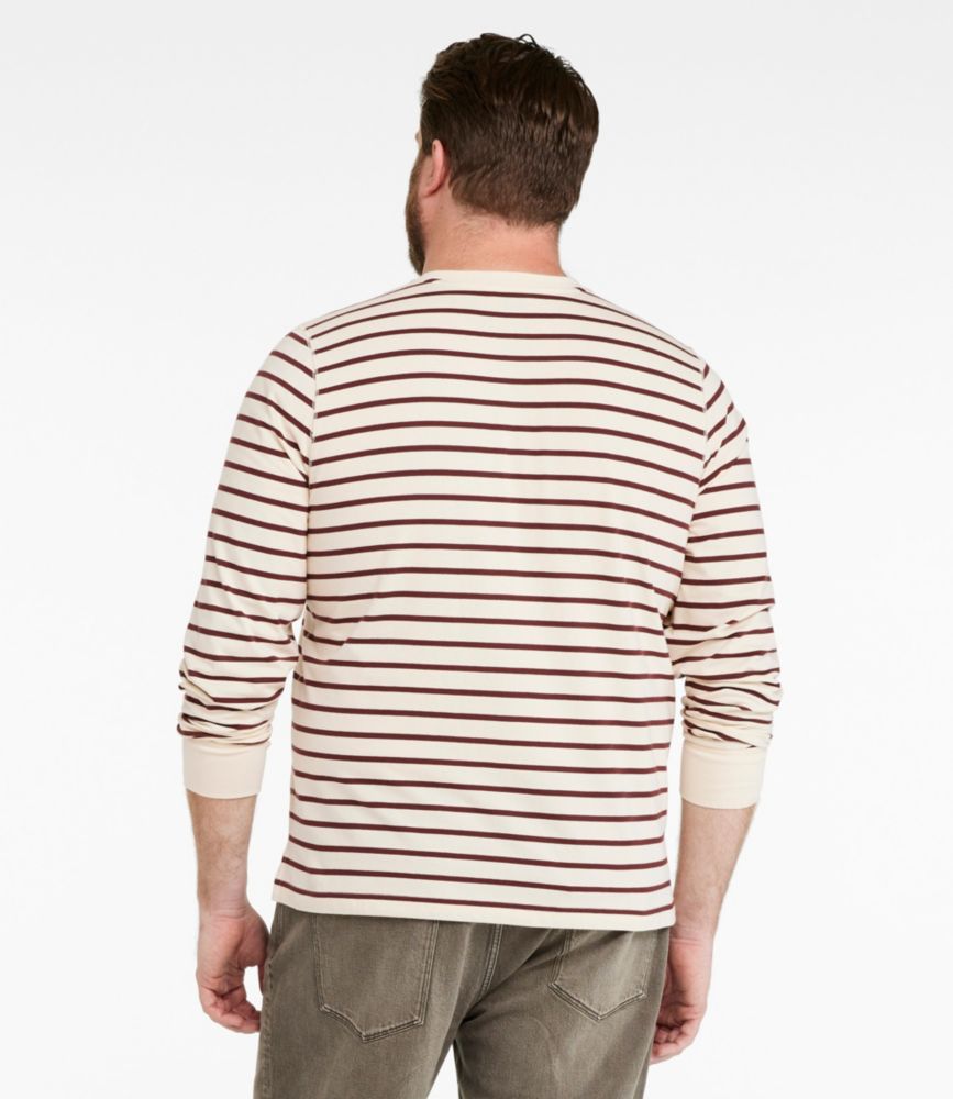 Men's Signature Northwoods Henley, Long-Sleeve, Stripe, Natural, small image number 5