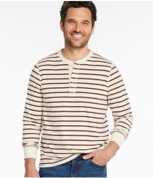 Men's Signature Northwoods Henley, Long-Sleeve, Stripe, New