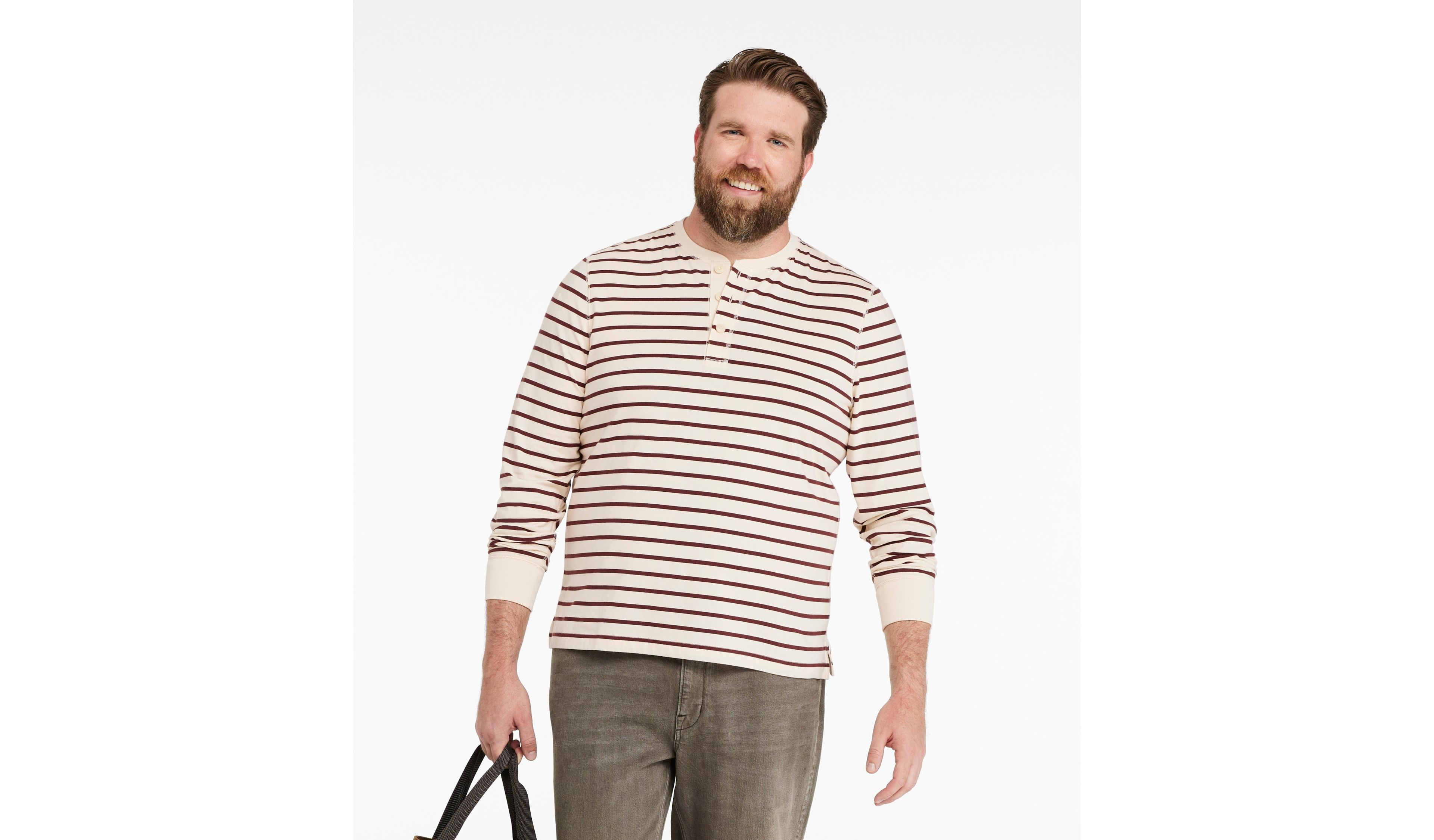 Men's Signature Northwoods Henley, Stripe