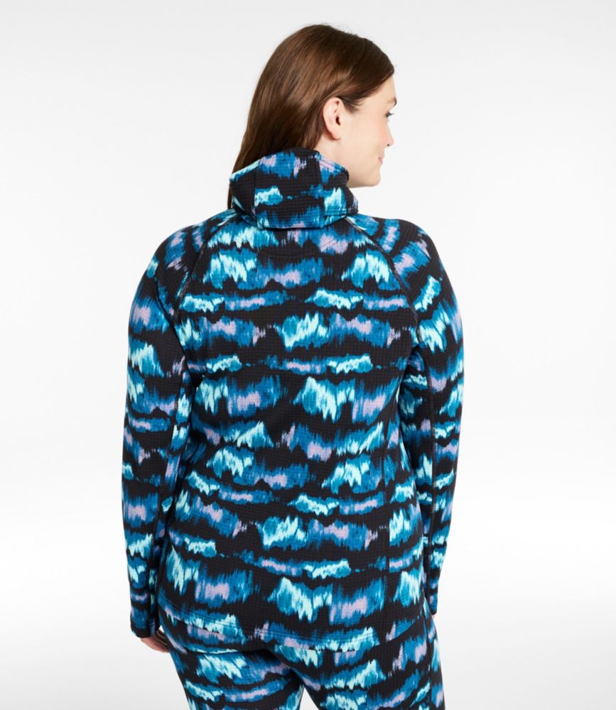 Women's L.L.Bean Heavyweight Base Layer Hoodie Printed, Aurora Print, small image number 3