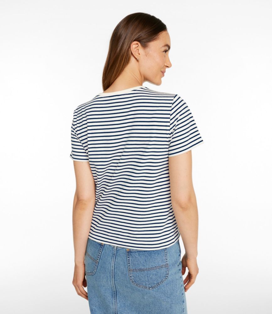 Women's Signature Premium Essential Tee, Short-Sleeve Novelty, Currant, small image number 3