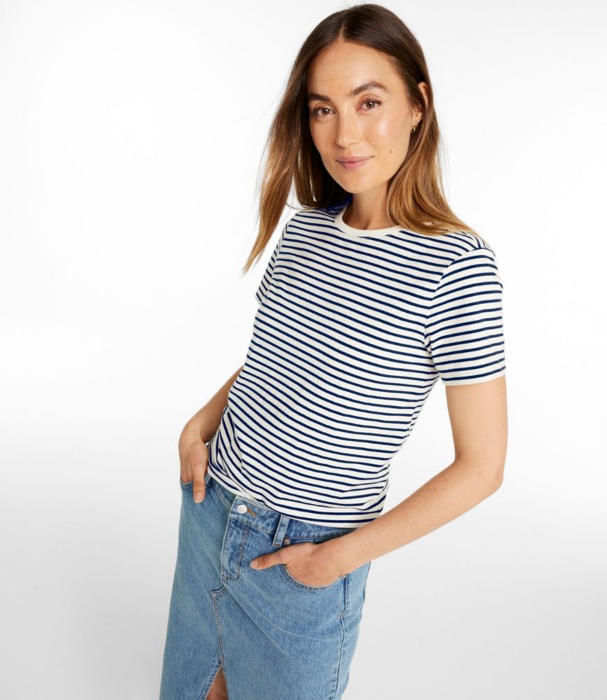 Women's Signature Premium Essential Tee, Short-Sleeve Novelty, Currant, small image number 4