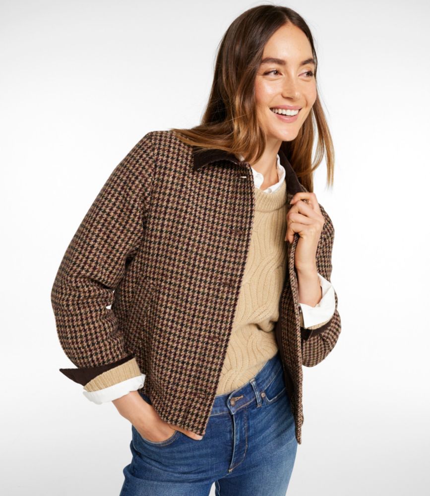 Women's Signature Chore Jacket, Harris Tweed, Harris Tweed Houndstooth, small image number 4