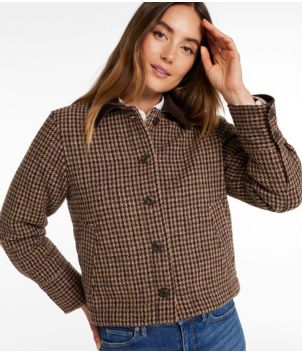 Women's Harris Tweed x L.L.Bean Signature Chore Jacket, New