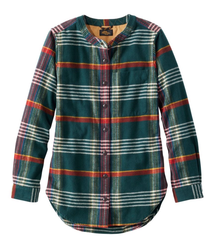 Women's Signature 1933 Collarless Chamois Tunic, Plaid