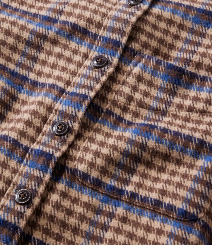 Women's Signature 1933 Collarless Chamois Tunic, Plaid, Birch Brown Houndstooth, small image number 5