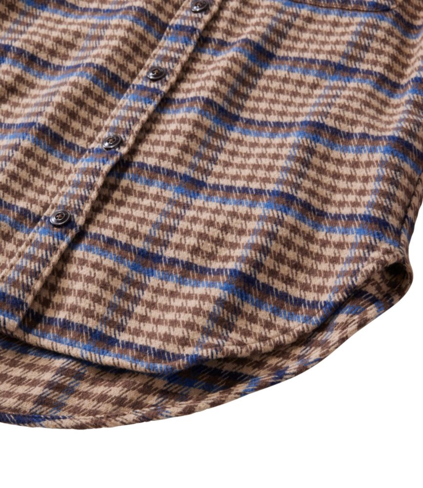 Women's Signature 1933 Collarless Chamois Tunic, Plaid, Birch Brown Houndstooth, small image number 6