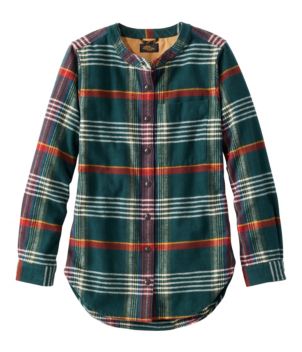 Women's Signature 1933 Collarless Chamois Tunic, Plaid