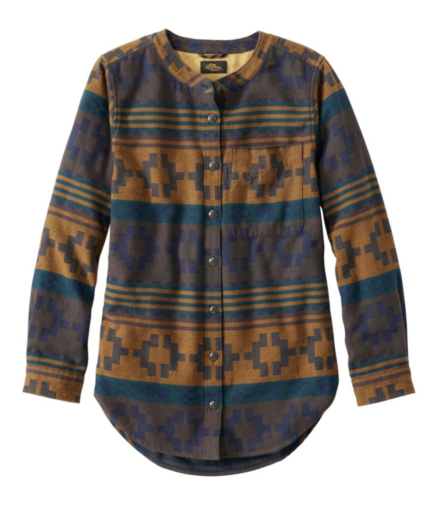 Women's Signature 1933 Collarless Chamois Tunic, Plaid