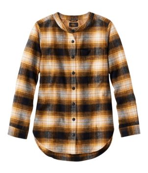 Women's Signature 1933 Collarless Chamois Tunic, Plaid, New