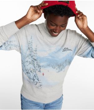 Women's Signature Camp Sweatshirt, Mockneck Print, New